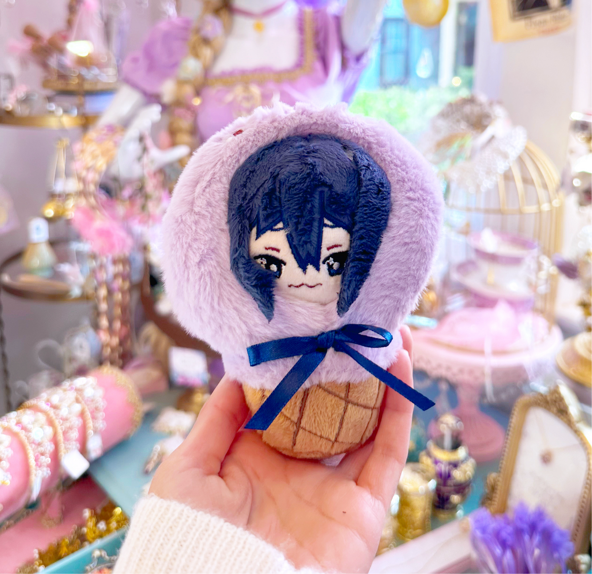 Black Raspberry Ice Cream Plushie Keychain – Agi Jagi Shop Black Raspberry Ice Cream Plushie Keychain – Agi Jagi Shop