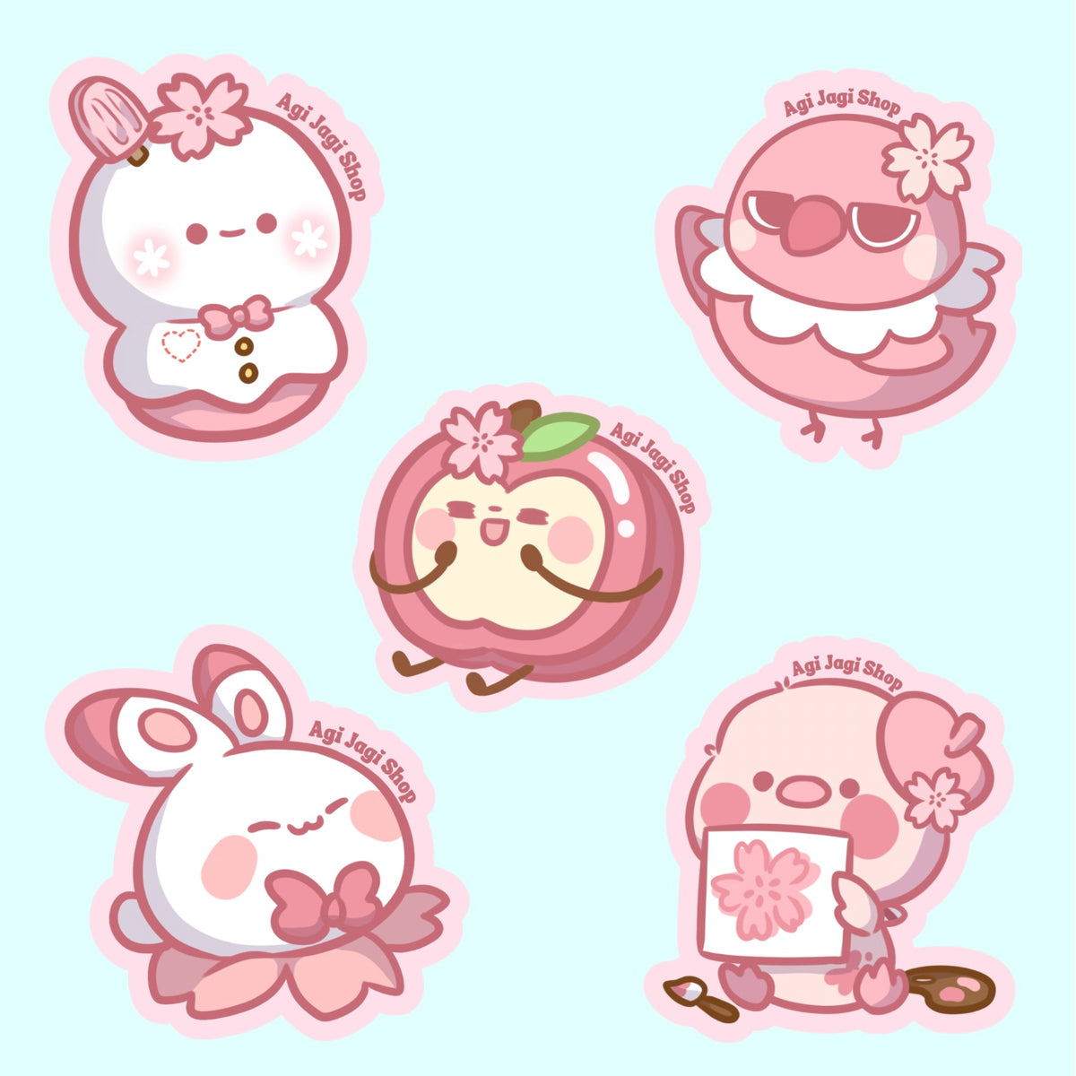 Love and Deepspace 2” Sakura Mascot Stickers – Agi Jagi Shop