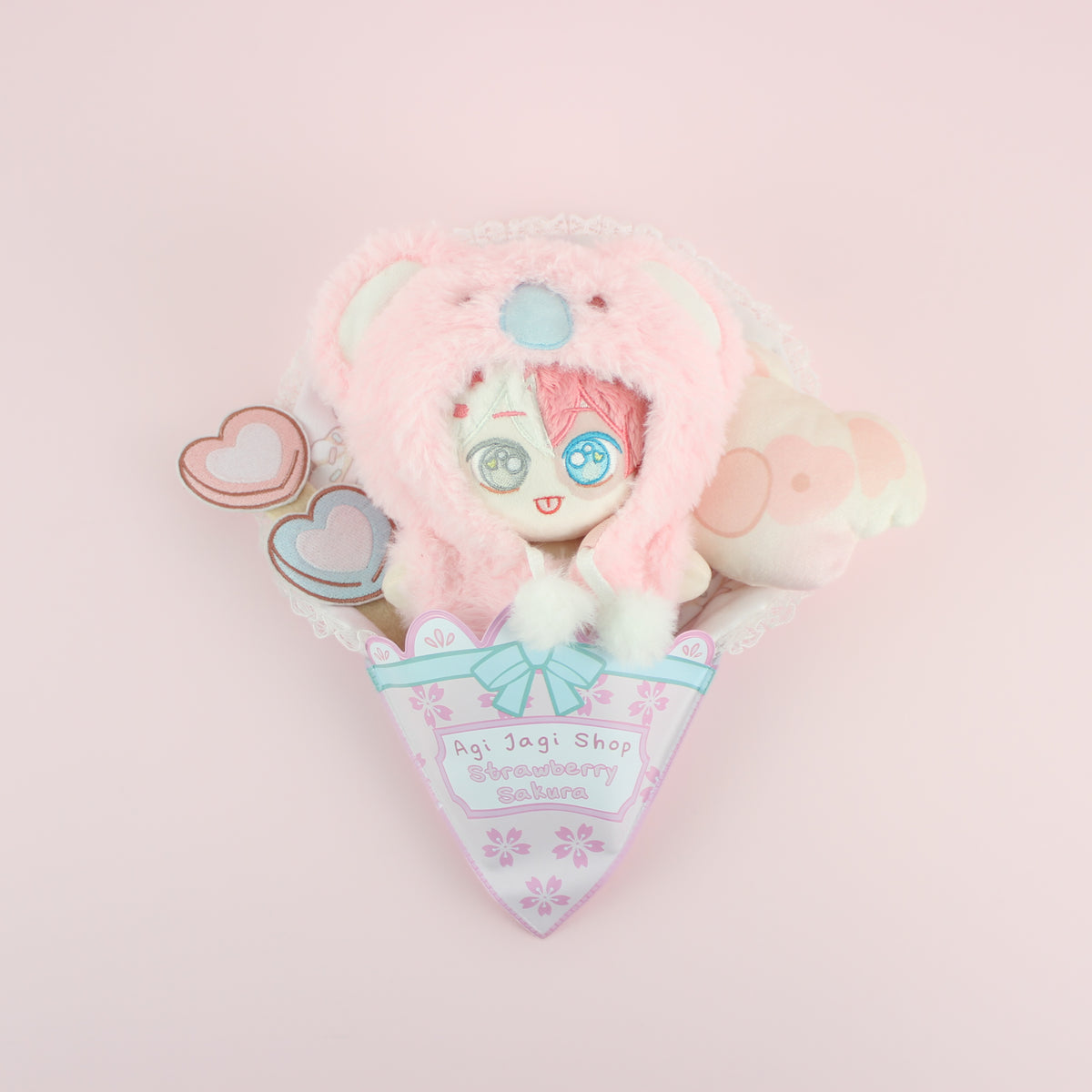 Strawberry Sakura Crepe Plush Doll – Agi Jagi Shop