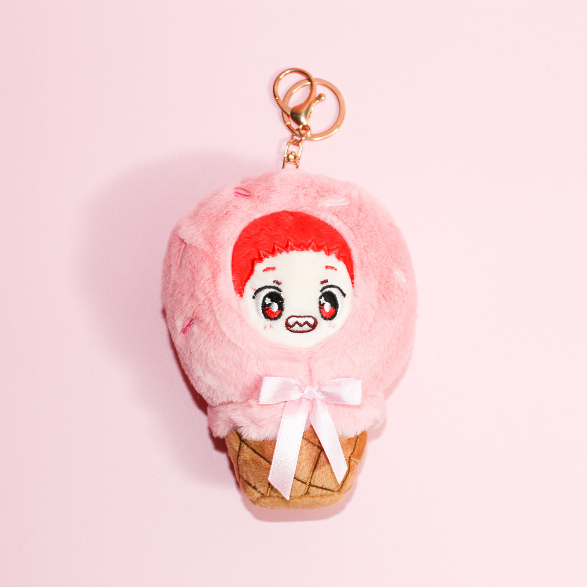 Red Raspberry Ice Cream Plushie Keychain – Agi Jagi Shop